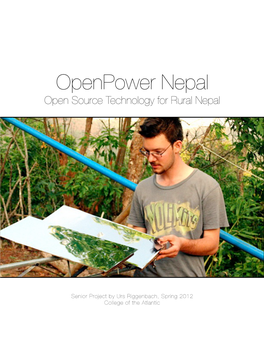 Openpower Nepal Open Source Technology for Rural Nepal