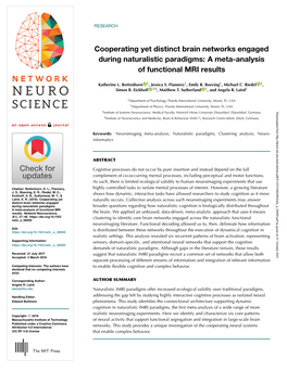 A Meta-Analysis of Functional MRI Results