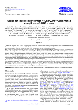 Search for Satellites Near Comet 67P/Churyumov-Gerasimenko Using Rosetta/OSIRIS Images