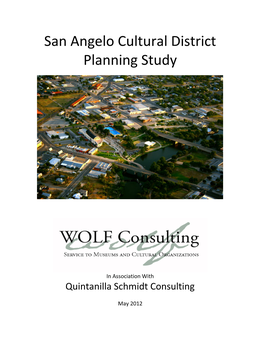 San Angelo Cultural District Planning Study