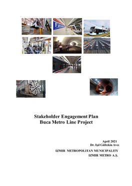 Stakeholder Engagement Plan Buca Metro Line Project