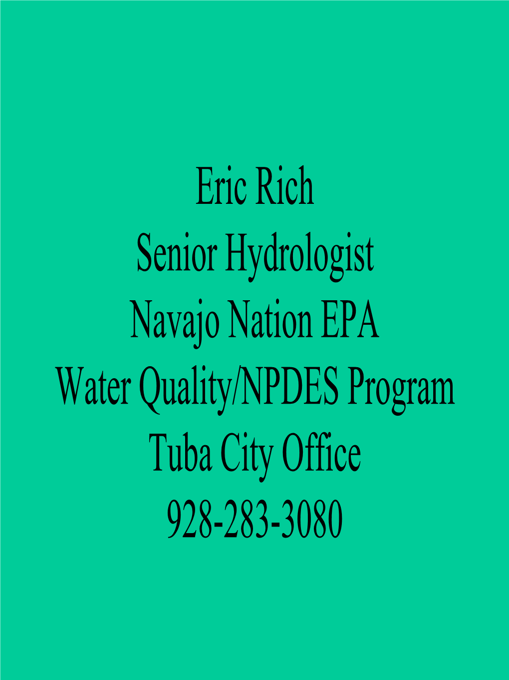 Navajo Nation Environmental Protection Agency