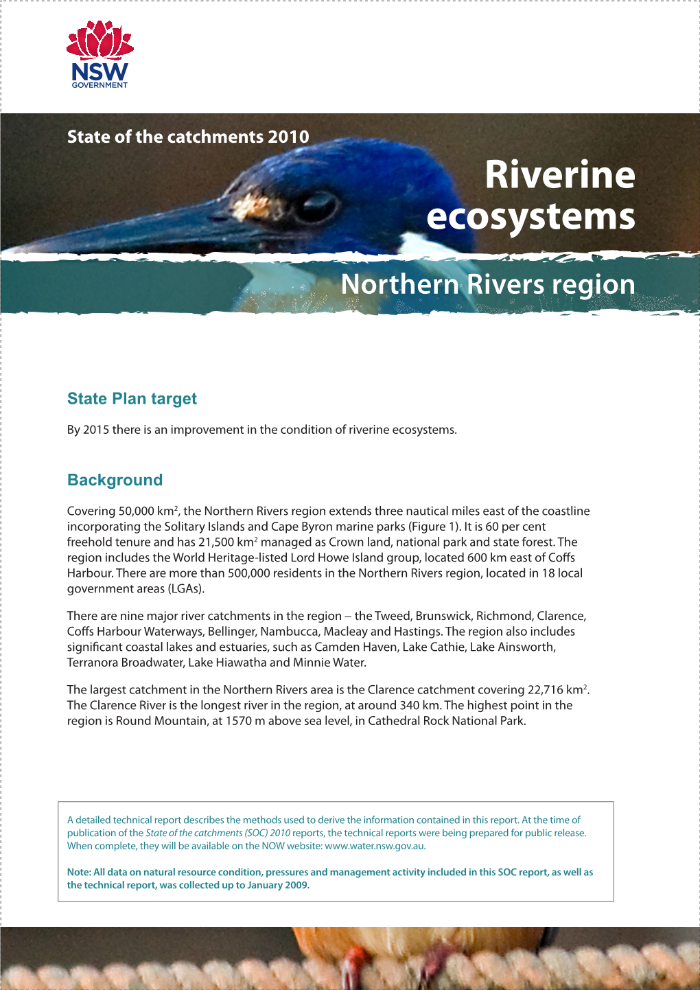 State of the Catchments 2010 Riverine Ecosystems
