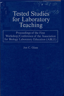 Proceedings-Of-Me First Workshop/Conference of the Association for Biology Laboratory Education (ABLE)