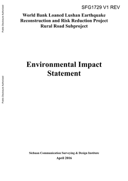 5.0 Environmental Impact Assessment