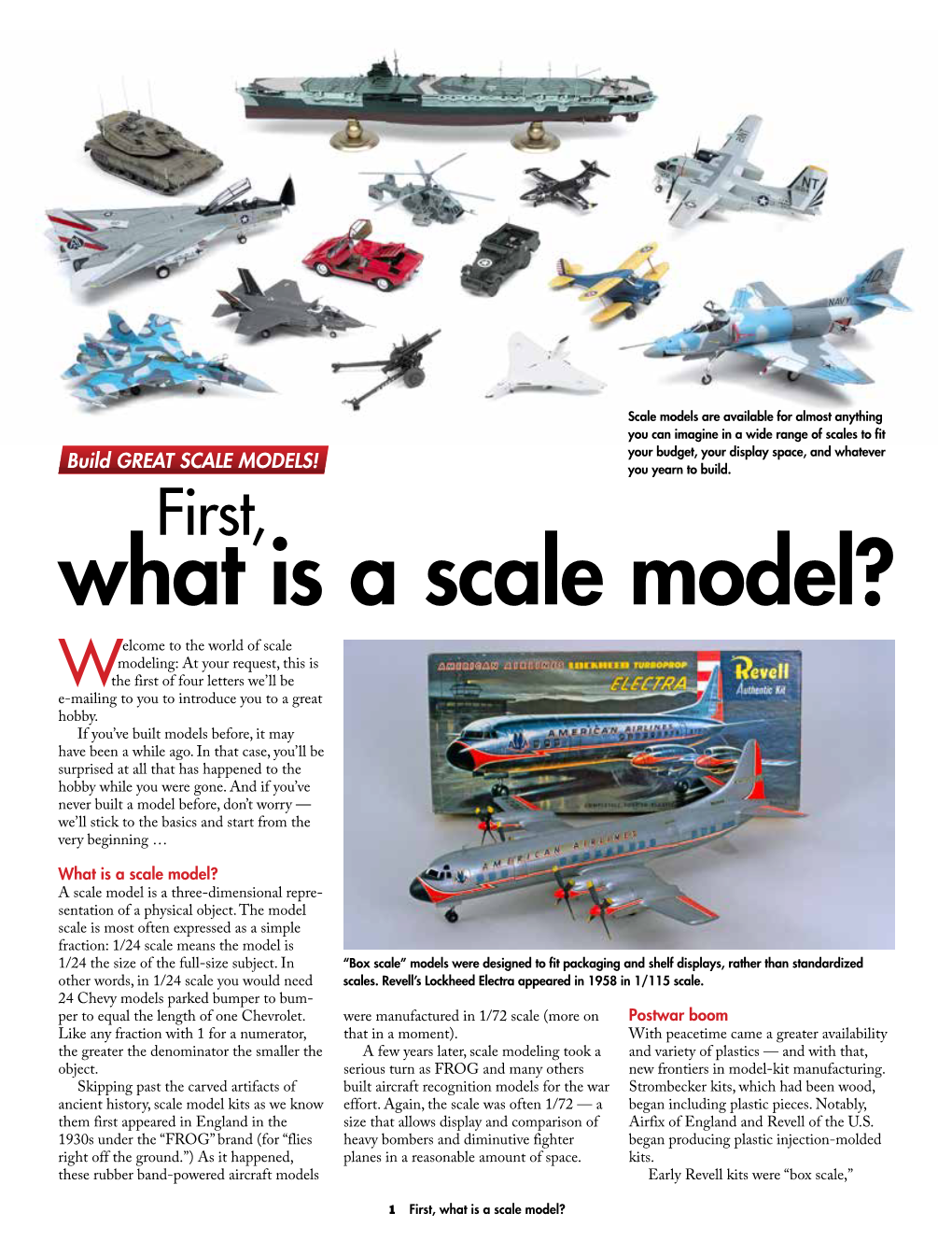 What Is a Scale Model?