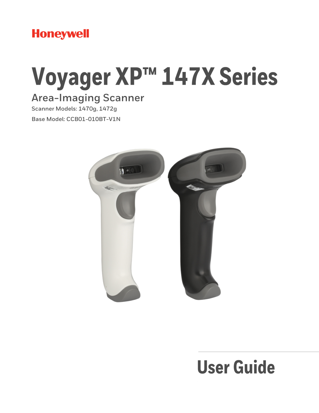 Voyager XP 1470G/1472G Series Area-Imaging Scanner User's Guide