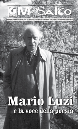 E La Voce Della Poesia Mario Luzi