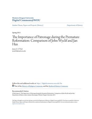 Comparison of John Wyclif and Jan Hus James E