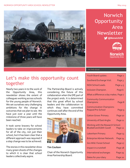 Norwich Opportunity Area Newsletter May 2019