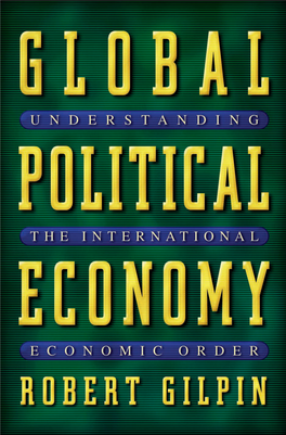 Global Political Economy: Understanding the International
