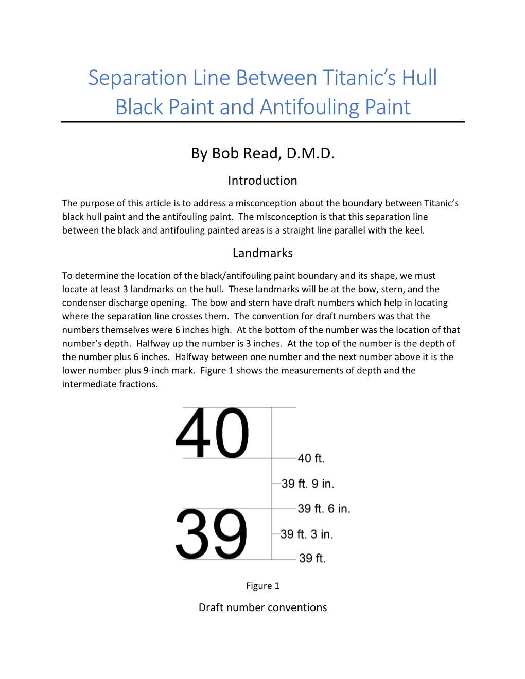 Separation Line Between Titanic's Hull Black Paint and Antifouling Paint