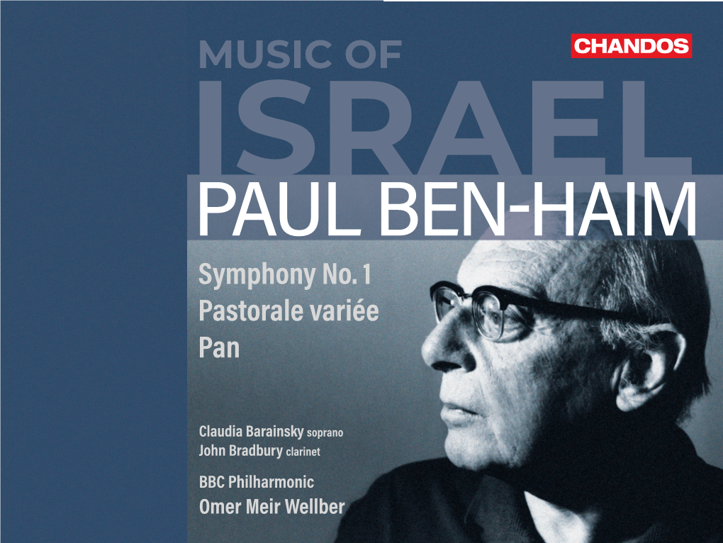 MUSIC of ISRAEL PAUL BEN-HAIM Symphony No