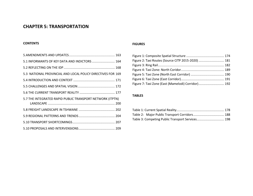 Chapter 5 Transportation 30 Sept 2019