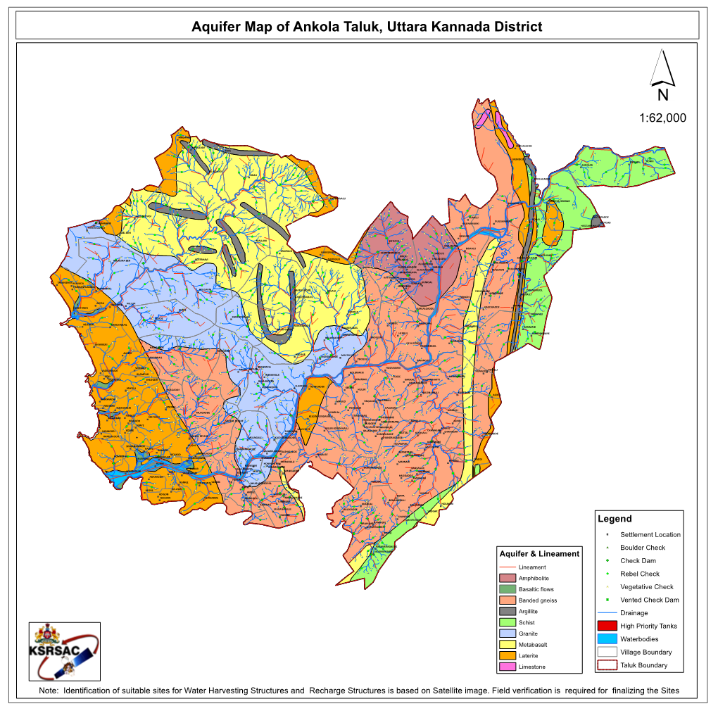 Aquifer Map of Ankola Taluk, Uttara Kannada District