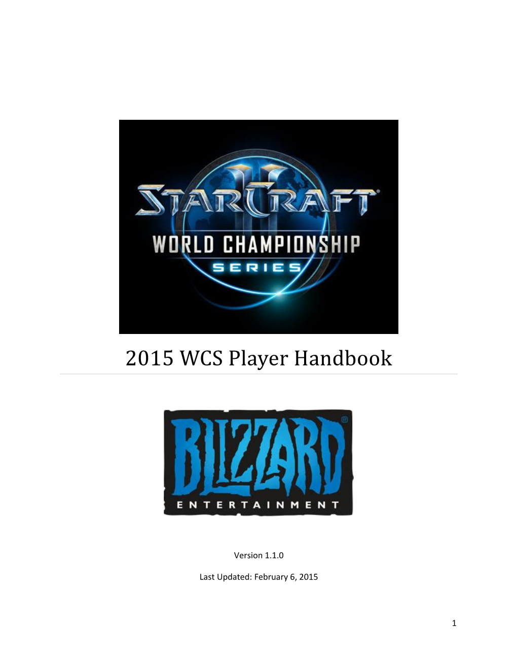 2015 WCS Player Handbook