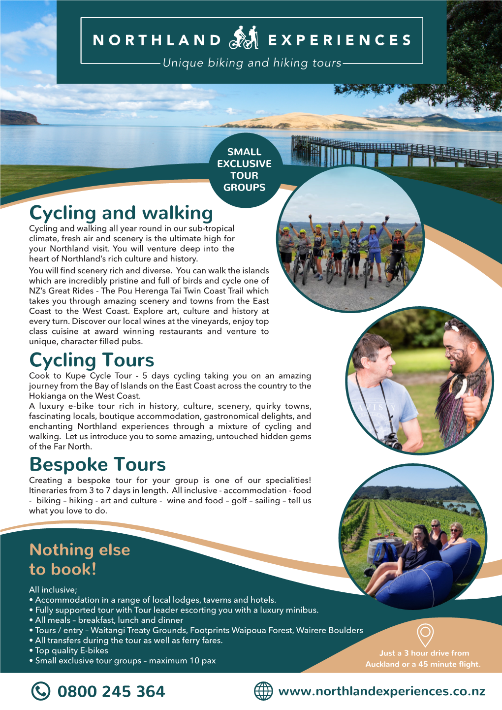 Northland Experiences Travel Flyer Waitangi First Page
