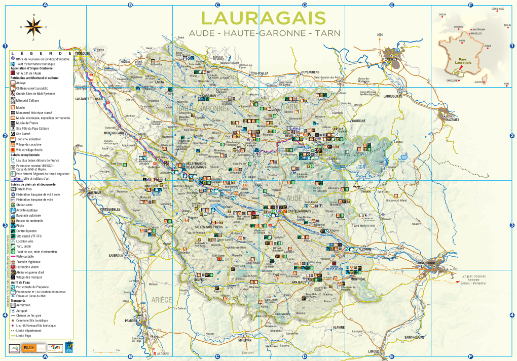 LAURAGAIS LONDRES AMSTERDAM Albi BRUXELLES Teulat AUDE - HAUTE-GARONNE - TARN