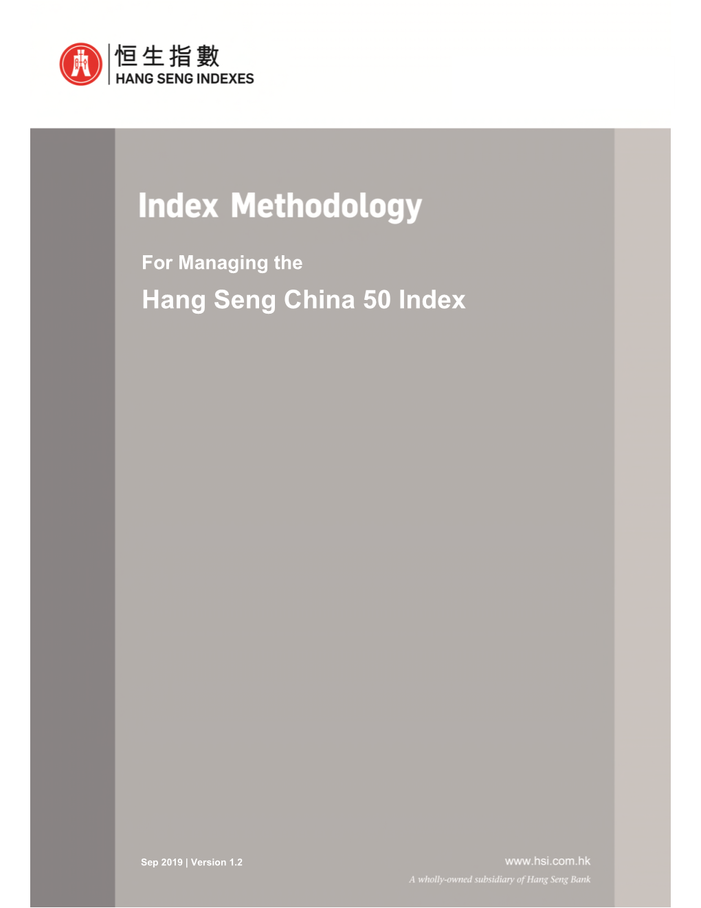 Hang Seng China 50 Index View