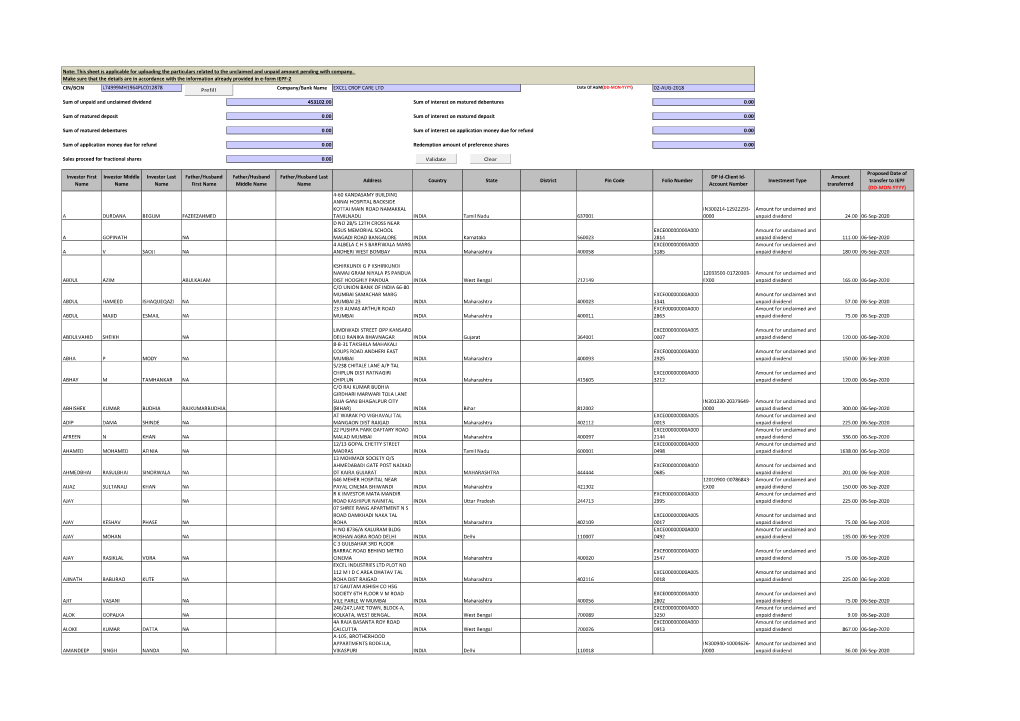 Form IEPF-2-2012-2013