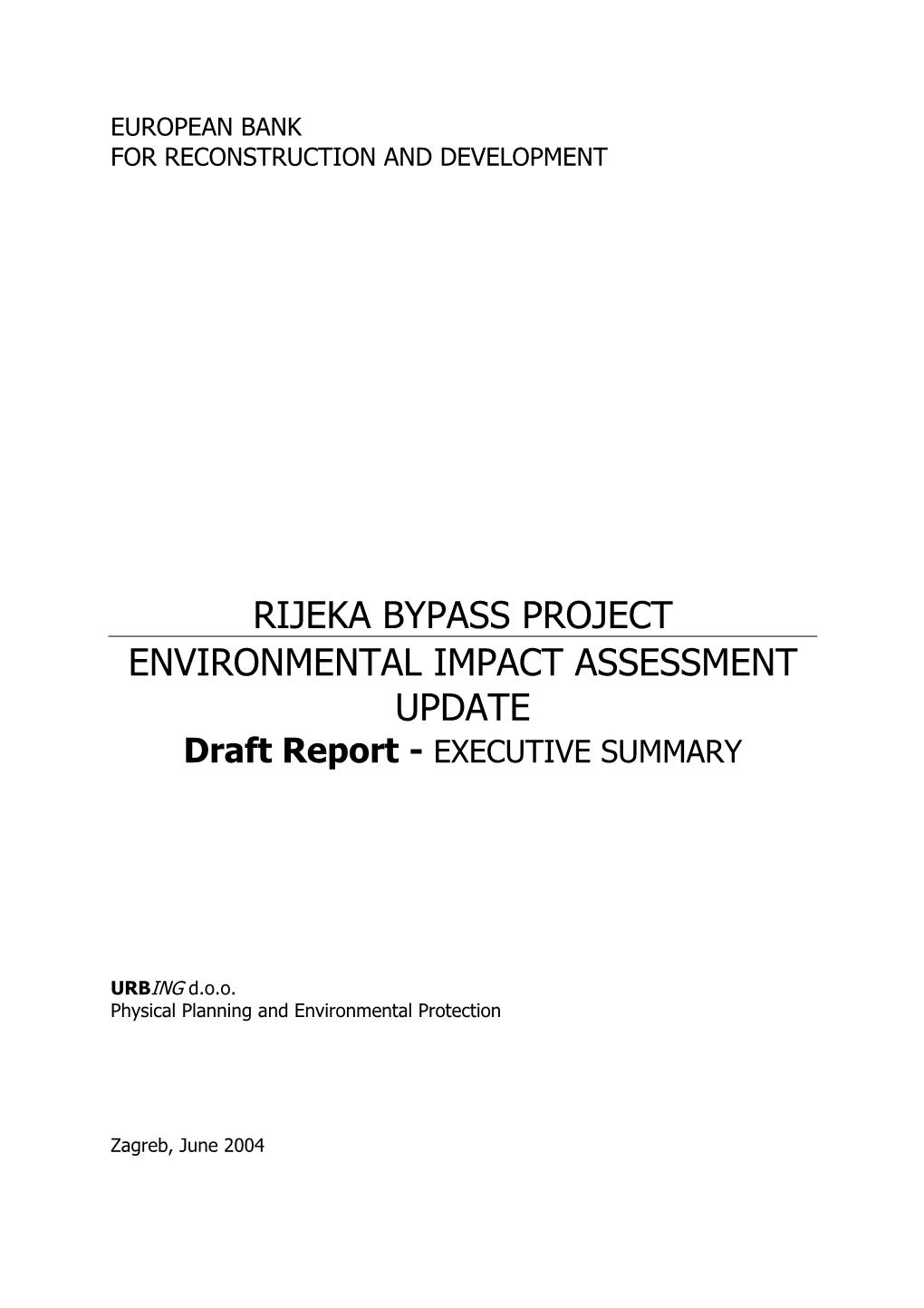 Rijeka Bypass Project [EBRD