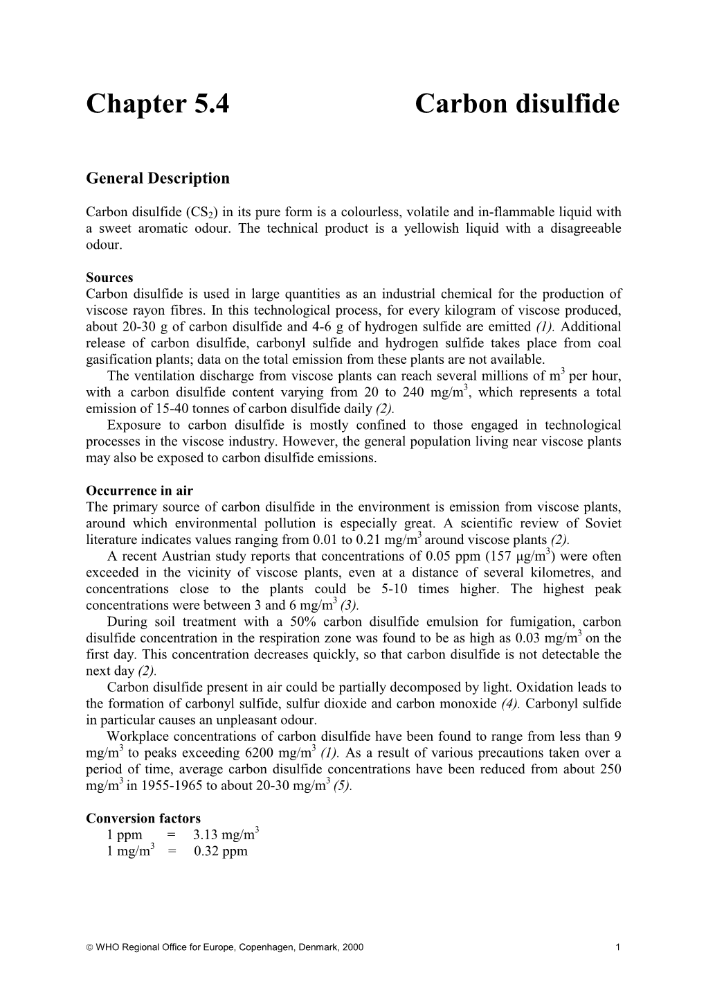 Carbon Disulfide