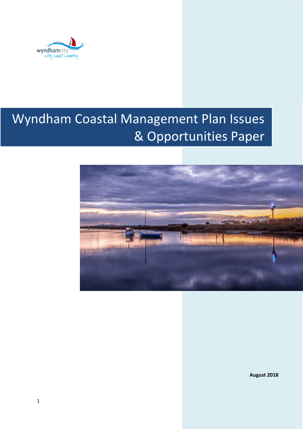 Wyndham Coastal Management Plan Issues & Opportunities Paper