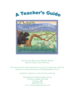 M Is for Mountain State: a Teacher's Guide