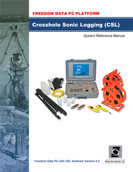 Crosshole Sonic Logging (CSL)