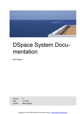 Dspace System Documentation