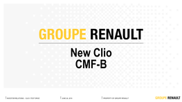 New Clio CMF-B