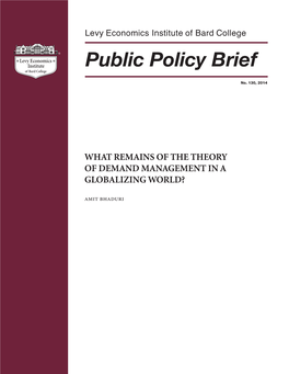 What Remains of the Theory of Demand Management in a Globalizing World?