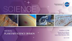 The New Planetary Science Division Template