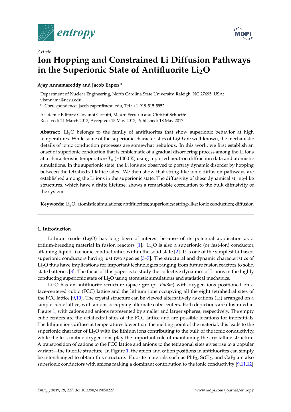 Ion Hopping and Constrained Li Diffusion Pathways in the Superionic State of Antiﬂuorite Li2o