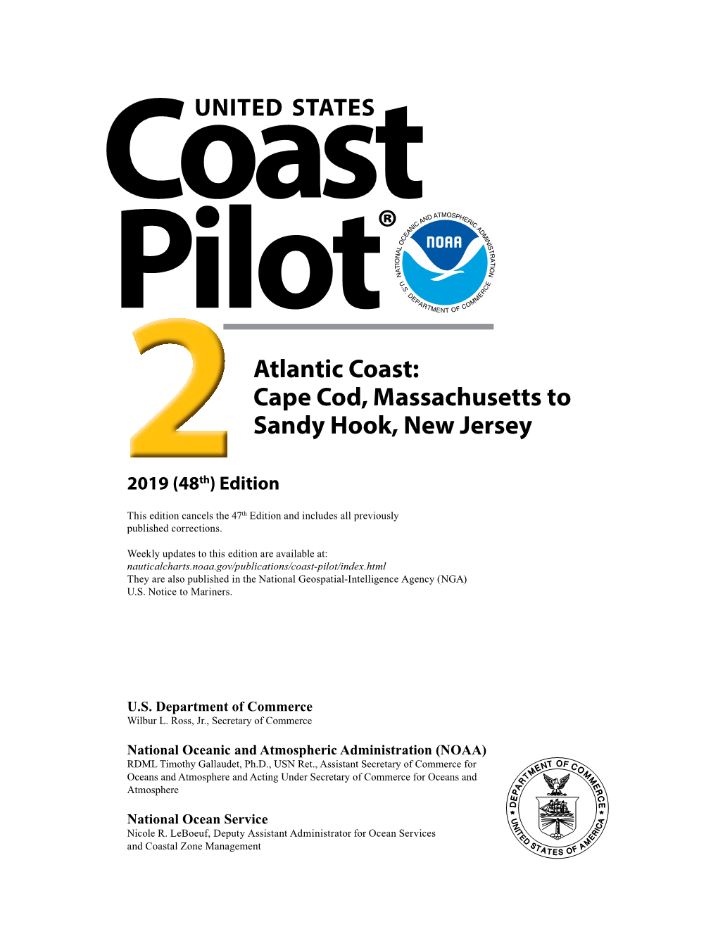 Atlantic Coast: Cape Cod, Massachusetts to Sandy Hook, New Jersey