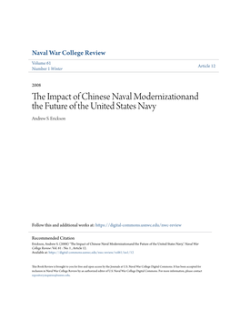 The Impact of Chinese Naval Modernizationand the Future of the Un