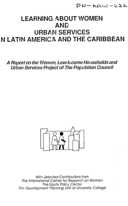 Learning About Women and Urban Services N Latin America and the Caribbean