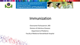 Immunization