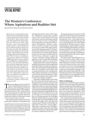 The Women's Conference: Where Aspirations and Realities