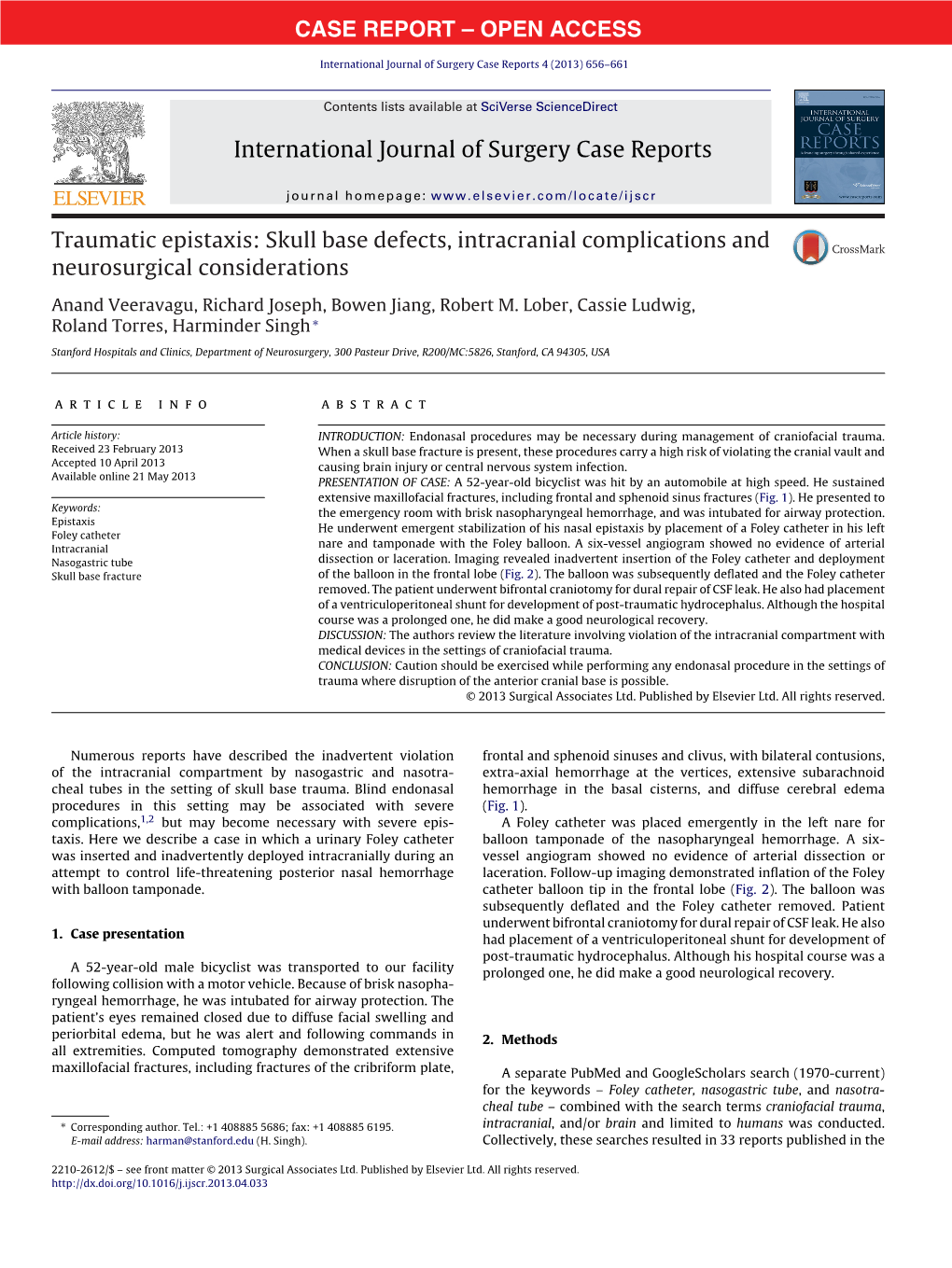 Skull Base Defects, Intracranial Complications And