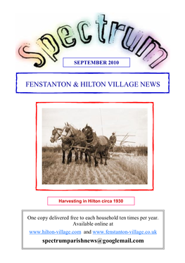 Fenstanton & Hilton Village News