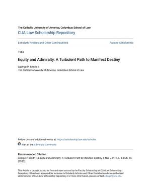 Equity and Admiralty: a Turbulent Path to Manifest Destiny