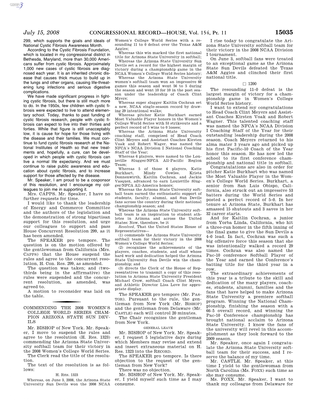 CONGRESSIONAL RECORD—HOUSE, Vol. 154, Pt. 11