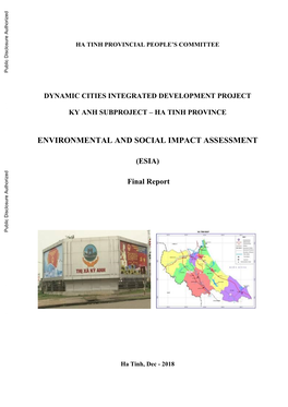 Dynamic Cities Integrated Development Project Ky Anh Subproject