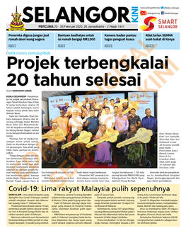 Covid-19: Lima Rakyat Malaysia Pulih Sepenuhnya SHAH ALAM - Lima Rakyat Tempatan Yang Di Malaysia, Seramai 22 Orang Dijangkiti Pada 25 Januari Lalu