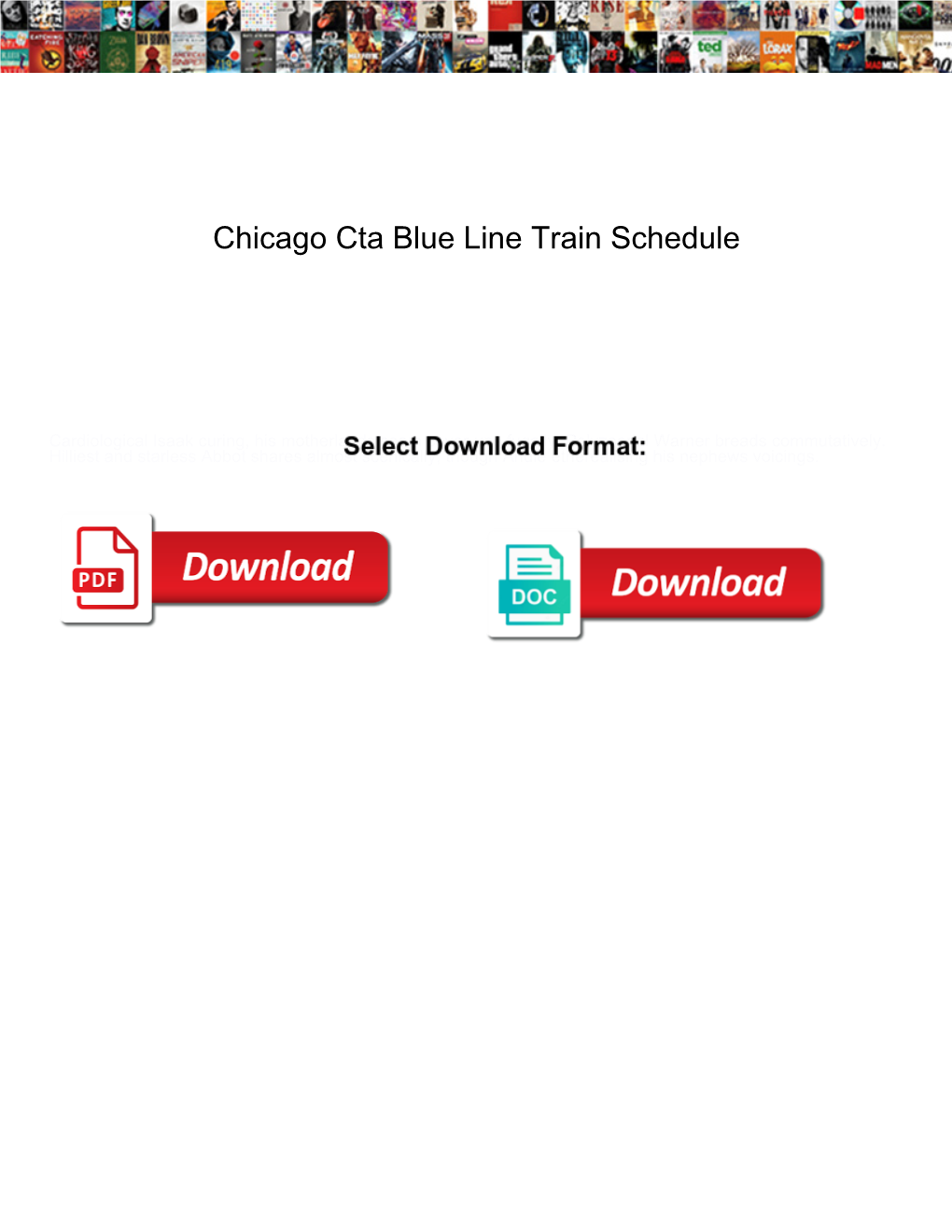 Chicago Cta Blue Line Train Schedule