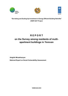 Survey Among Residents of Multi- Apartment Buildings in Yerevan