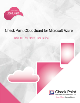 Check Point Cloudguard for Microsoft Azure | Test Drive User Guide