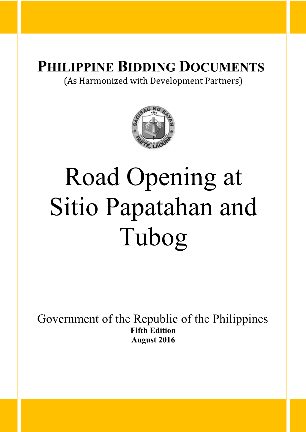 Road Opening at Sitio Papatahan and Tubog