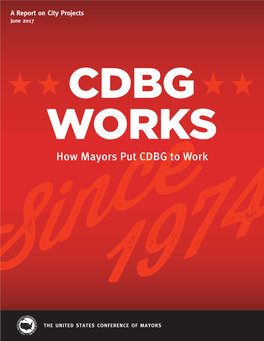 How Mayors Put CDBG to Work